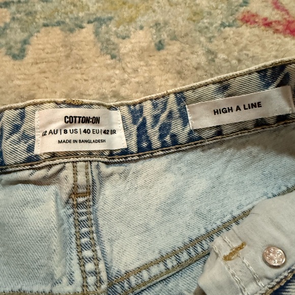 Cotton On Light Blue Jean Shorts - Picture 2 of 3